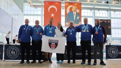 Karesi Belediyespor Kulübü Master Yüzme Takımı, Edirne’de yapılan turnuvadan 16