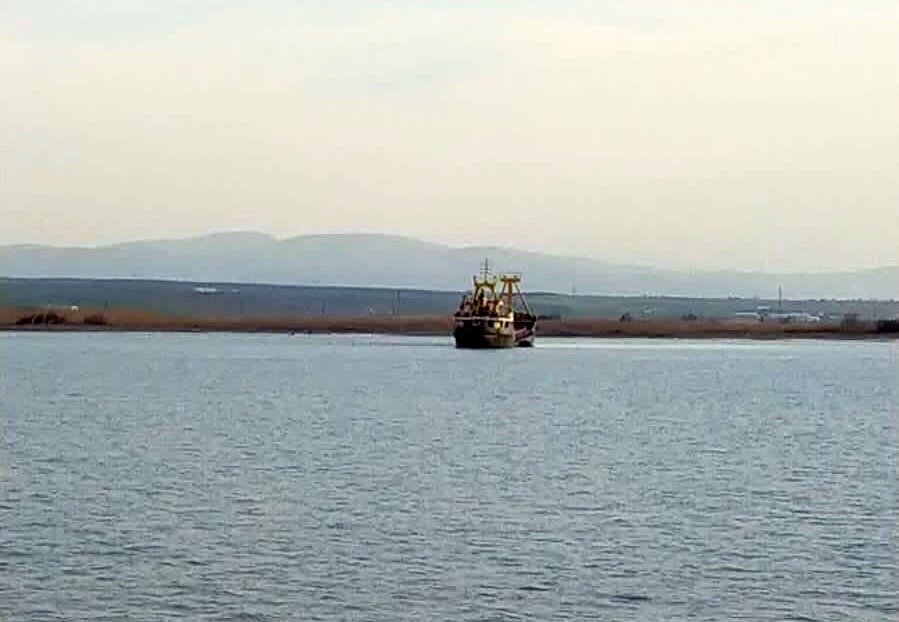 Marmara Adası’ndan Bursa’nın Gemlik ilçesine kuru yük getiren 69 metrelik kargo