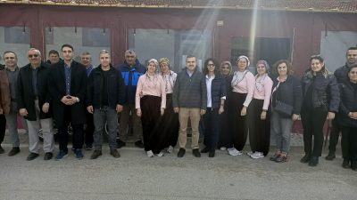 Erdek Kaymakamı Atakan Atasoy, Ballıpınar Kadın Kooperatifi’nde kurum amirleri ve