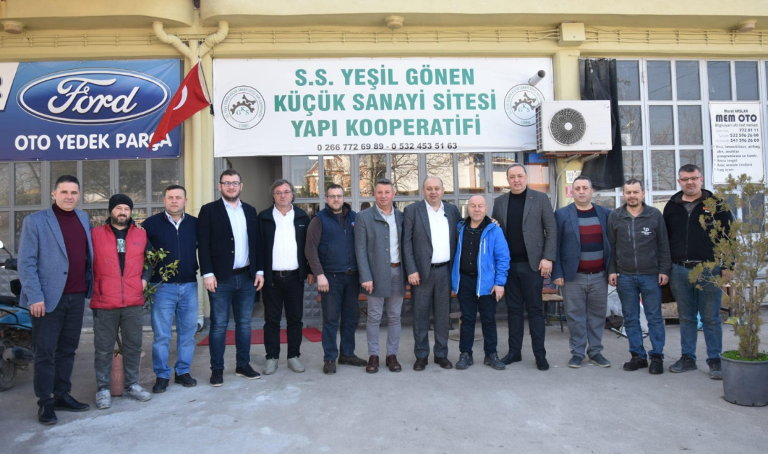 Palaz’dan kooperatif ziyareti Gönen Belediye Başkanı İbrahim Palaz, S.S. Yeşil Gönen Küçük Sanayi