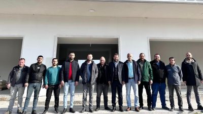 Sındırgı Terminali’nin inşaatını ziyaret eden Belediye Başkanı Ekrem yavaş, terminalin