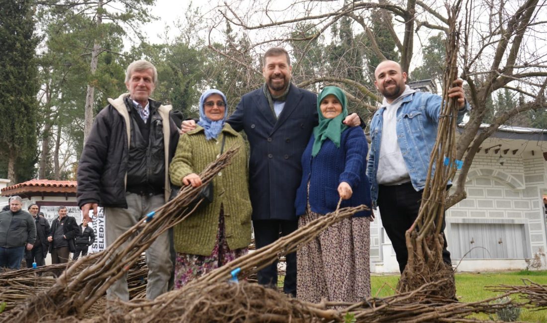 Sındırgı’nın üreticilerine fidan desteği Sındırgı’nın üreticilerine yüzde yüz hibeyle toplam 16 bin ceviz ve