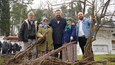 Sındırgı’nın üreticilerine yüzde yüz hibeyle toplam 16 bin ceviz ve