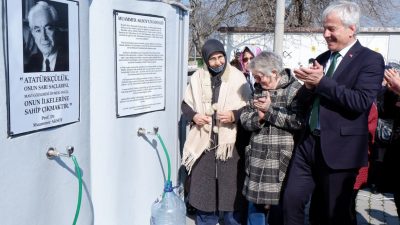 Susurluk Belediyesi tarafından Prof. Dr. Muammer Aksoy’un anısına “Arıtma Çeşmesi”nin