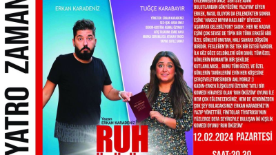 Kadın-erkek ilişkilerini konu alan komedi oyunu “Ruh Öküzüm”, Susurluk’ta ücretsiz