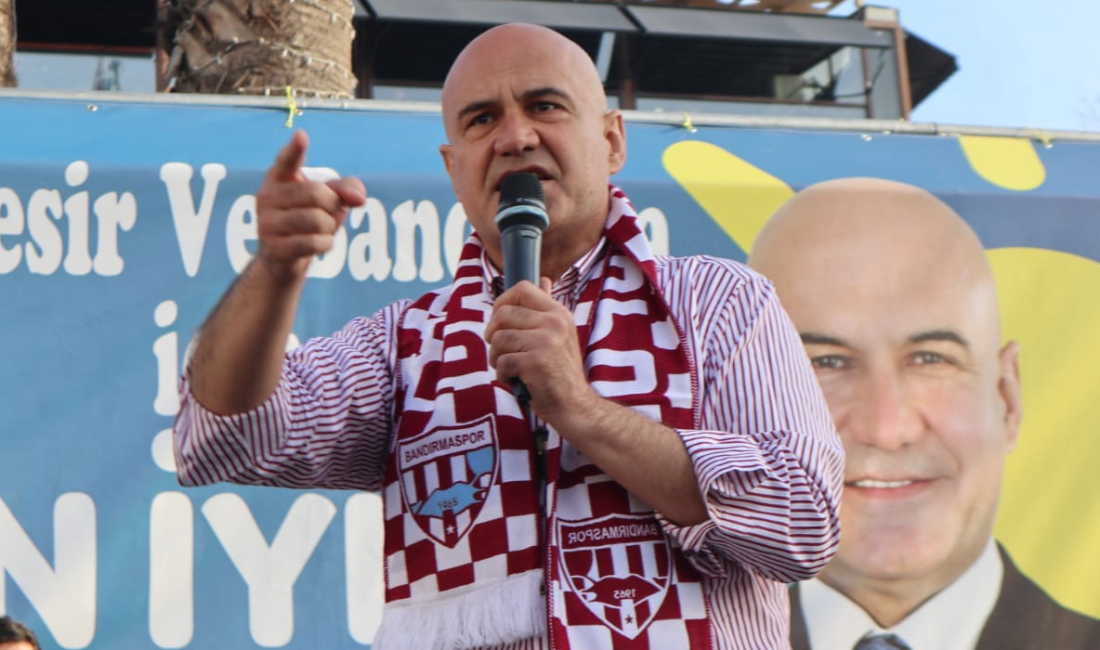 İYİ Parti’nin Balıkesir Büyükşehir Adayı Turhan Çömez, Bandırma Adayı Orhan
