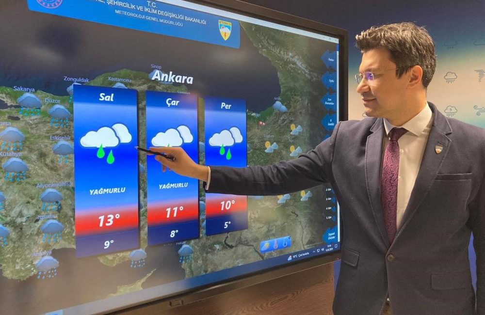 Türkiye yeni yağışlı sistemin altına girdi Meteoroloji Genel Müdürlüğü Hava Tahmin Uzmanı Fevzi Burak Tekin, “Ülkemiz