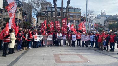 TİP Hatay Milletvekili Can Atalay’ın serbest bırakılması için Bandırma’da siyasi