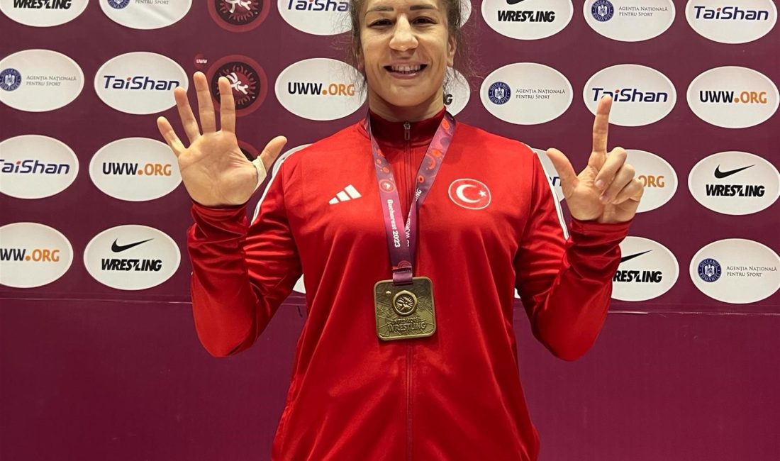 Romanya’nın Bükreş kentinde düzenlenen Avrupa Güreş Şampiyonası’nda kadınlar 76 kiloda