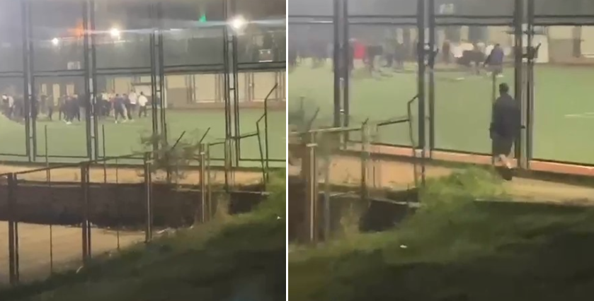 Bursa’da oynanan amatör bir maç sonrası saha boks ringine döndü.Olay,