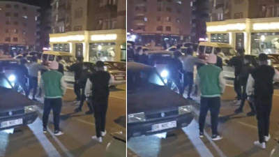 Bursa’nın İnegöl ilçesi terminali önünde yolu kapatıp çiftetelli oynadıktan sonra