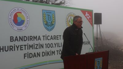 Bandırma Ticaret Borsası tarafından “Cumhuriyet’in 100’üncü Yılı Hatıra Ormanı” için