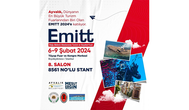 Ayvalık “Emitt Fuarı’nda” dünyaya açılacak Ayvalık Belediyesi, 27. EMITT’2024 Fuarı’nda Ayvalık tarihini ve doğal güzelliklerini
