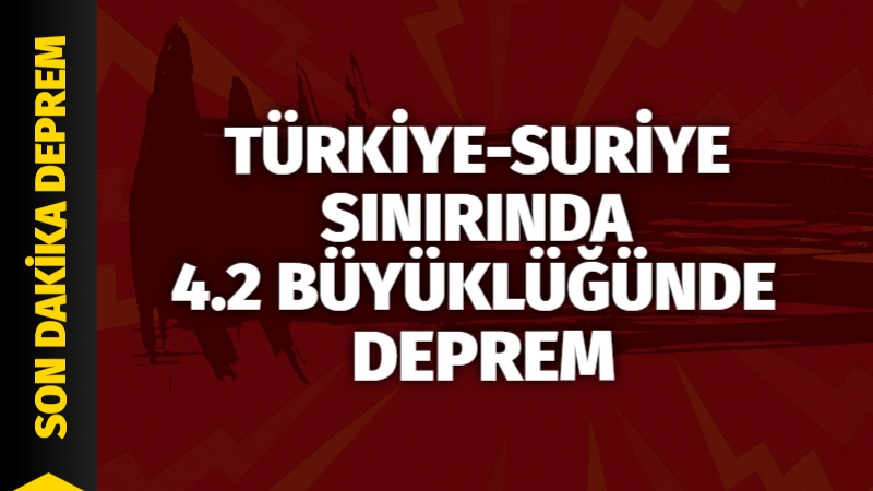 Bugün Türkiye-Suriye sınır bölgesinde meydana gelen deprem Hatay’da hissedildi. 14