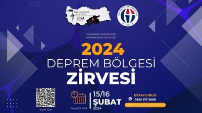 Gaziantep Üniversitesi (GAÜN) Mühendislik Fakültesi tarafından 15-16 Şubat 2024 tarihlerinde