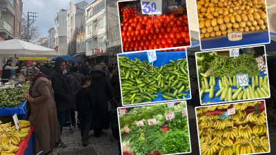 Bandırma’da bu hafta pazar fiyatları cep yaktı. Bakla ve patlıcan