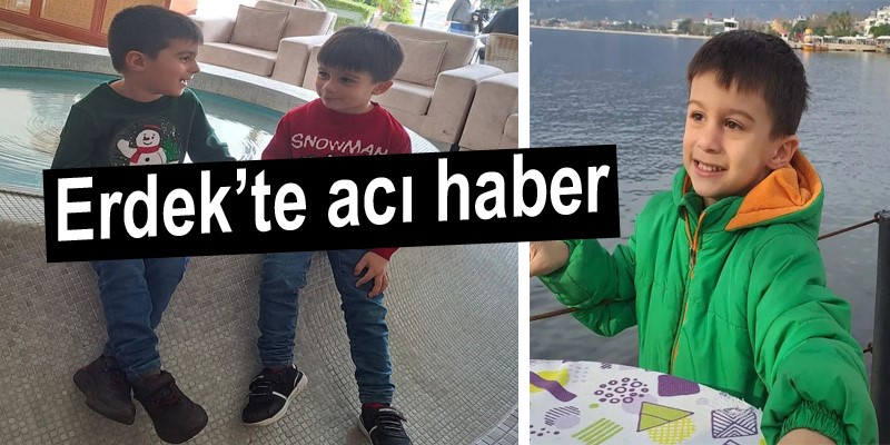Erdek, Ocaklar’da nefes borusuna kusmuk kaçan 5 yaşındaki Ulaş Topçu