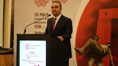 Sanayi ve Teknoloji Bakanı Mehmet Fatih Kacır, Balıkesir’de şehit aileleri