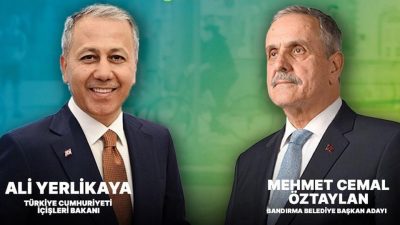 Bandırma’ya ziyaret programı düzenleyen Türkiye Cumhuriyeti İçişleri Bakanı Ali Yerlikaya,