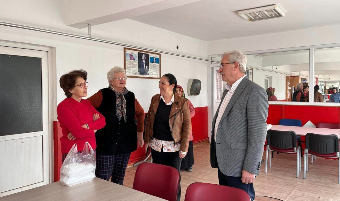 Karışık, dikiş ve resim kursundaki kadınlarla bir araya emekleri dolayısıyla