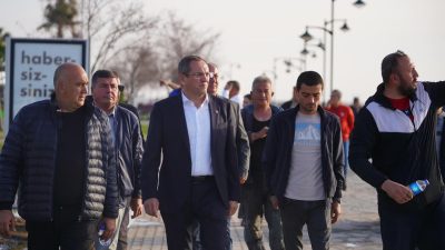 Yerel seçimlere sayılı günler kala saha çalışmaları kapsamında esnaf ve