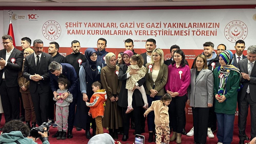 Şehit yakını gazi ve gazi yakını 591 kişinin kamu kurumlarına