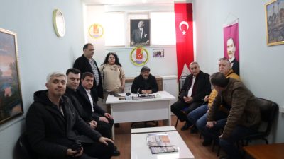 Güney Marmara Medya Çalışanları Derneği’ni ziyaret eden Cumhur İttifakı Bandırma