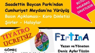 8 Mart Kadınlar Günü’nde, Gömeçli kadınlar, düzenledikleri tiyatro oyunu ile