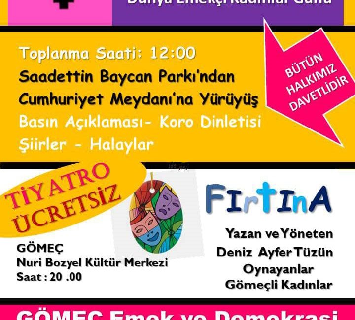 Kadının sesi, Gömeç’te yankılanacak 8 Mart Kadınlar Günü’nde, Gömeçli kadınlar, düzenledikleri tiyatro oyunu ile