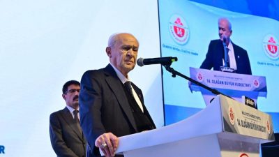 Milliyetçi Hareket Partisinin (MHP) 14. Olağan Büyük Kurultayı’nda Devlet Bahçeli,