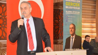 Bandırma sanayi esnafıyla bir araya gelen, AK Parti Bandırma Belediye