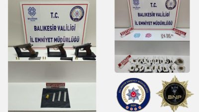 Edremit’te yapılan narkotik operasyonunda çok miktarda uyuşturucu madde ele geçirildi.