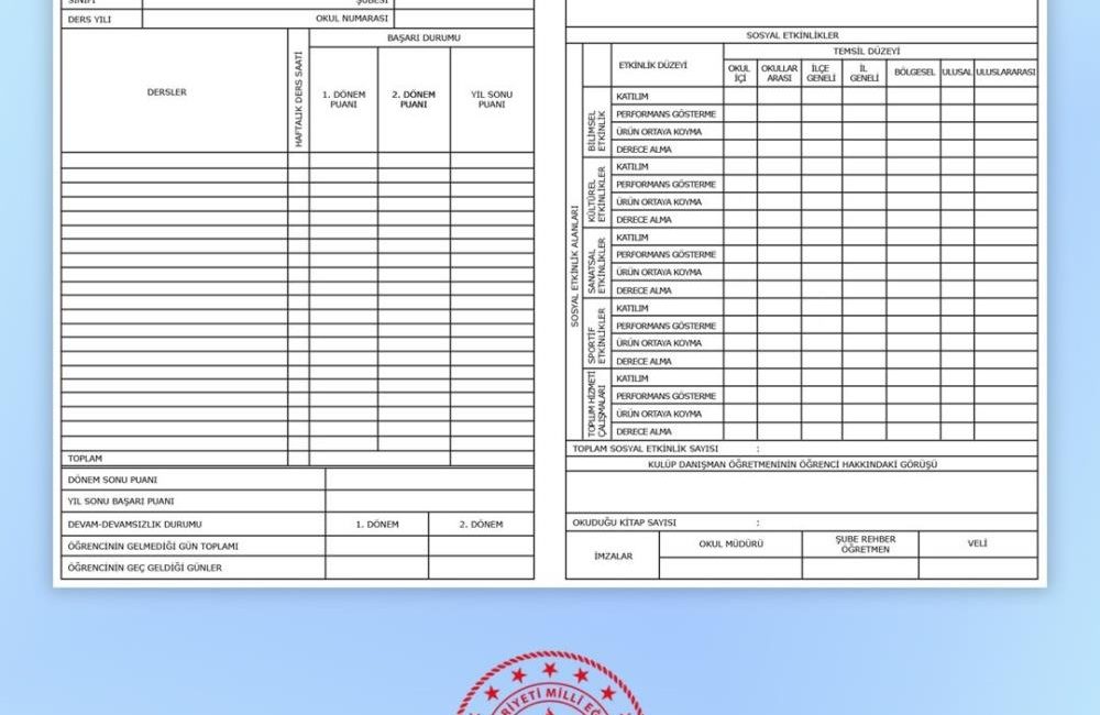 Milli Eğitim Bakanlığınca ortaokul öğrencilerine ders notlarının yanında sosyal etkinliklere