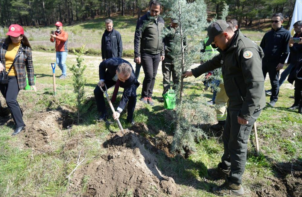 21 Mart Dünya Orman Günü etkinlikleri dahilinde Balıkesir’in Edremit ilçesinde