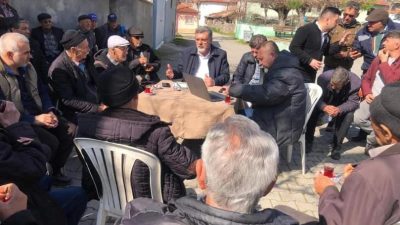 Karagöz Mahallesi’ni ziyaret eden Kepsut Belediye Başkanı İsmail Cankul, Kepsut’a