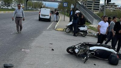 Edremit’te kamyon ile motosiklet çarpıştı. Kazada bir kişi ağır yaralandı. Edinilen