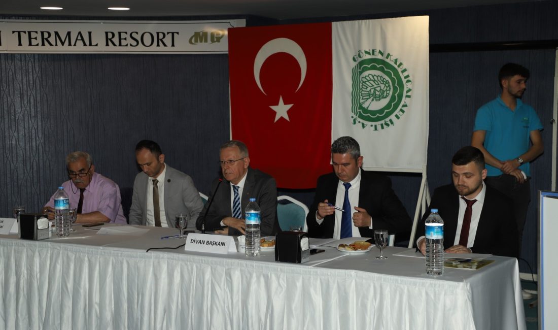 Gönen Kaplıcaları İşletmesi A.Ş.’nin 63. Olağan Kongresi’nde yönetim kurulu üyeleri