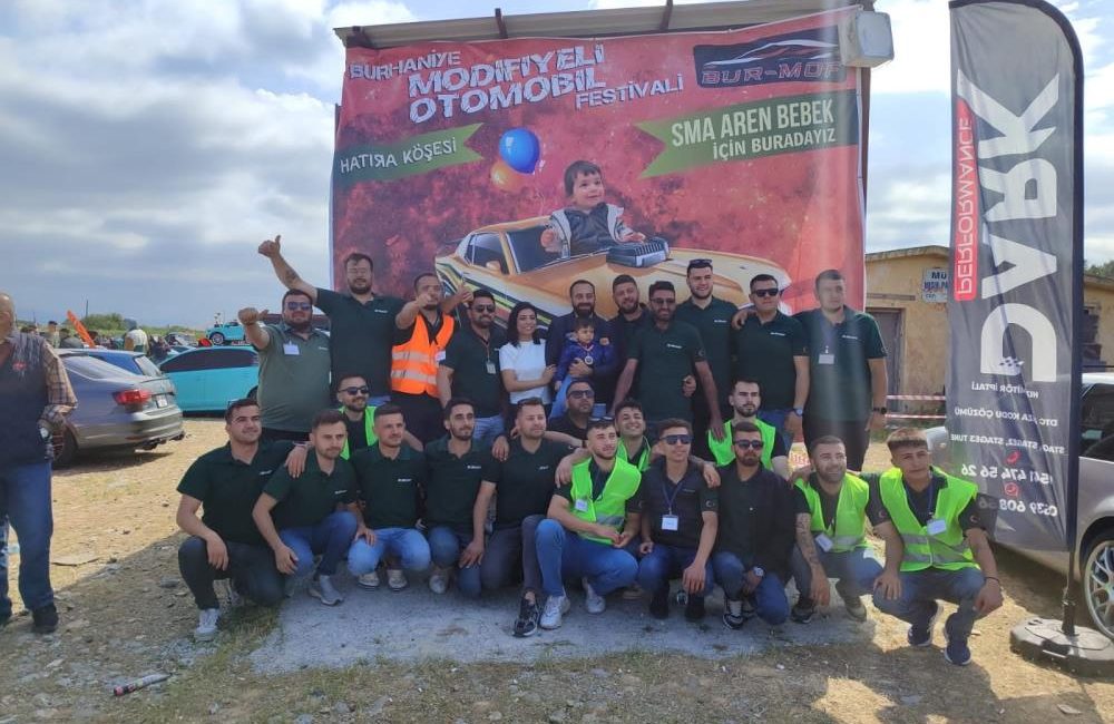 Burhaniyeli gençler Aren bebek için festival düzenledi Burhaniye’de, gençler, SMA hastası Aren İlhan bebek için Modifiyeli Otomobil