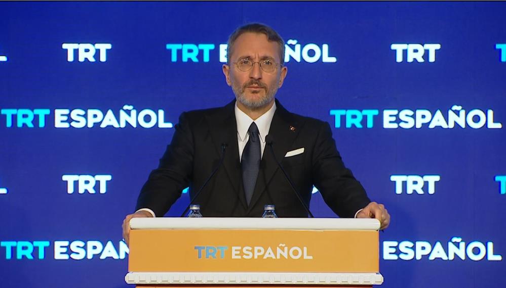 İletişim Başkanı Altun: “Bizim mücadelemiz, sömürge düzenine son verme, küresel adaleti tesis etme mücadelesidir” İletişim Başkanı Fahrettin Altun, TRT İspanyolca dijital haber platformunun tanıtım