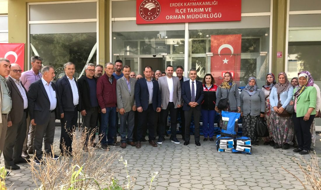 Balıkesir İl Tarım ve Orman Müdürlüğü tarafından Erdek’te yüzde 75
