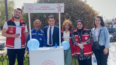 Bandırma Sosyal Hizmetler Müdürlüğü 2 Nisan’dan itibaren başlayan Otizm Farkındalık