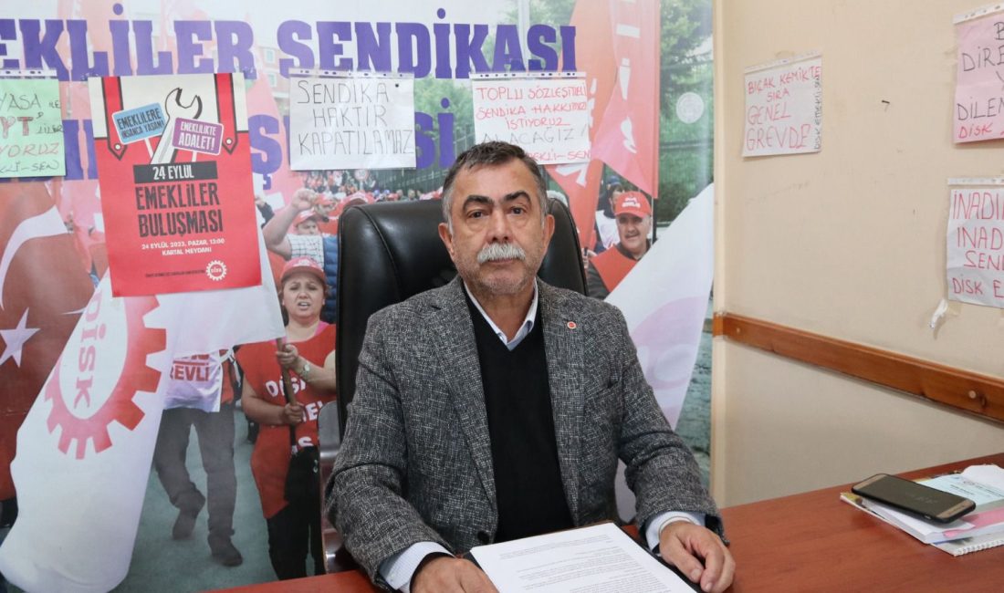 DİSK Emekli Sen Bandırma Şube Başkanı Levent Balkış, emeklilerin durumuna