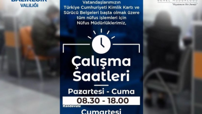 Balıkesir Valiliği tarafından T.C. İçişleri Bakanlığı Nüfus ve Vatandaşlık İşleri