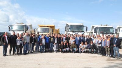 Şantiye personeli ile kahvaltı sofrasında bir araya gelen Bandırma Belediye