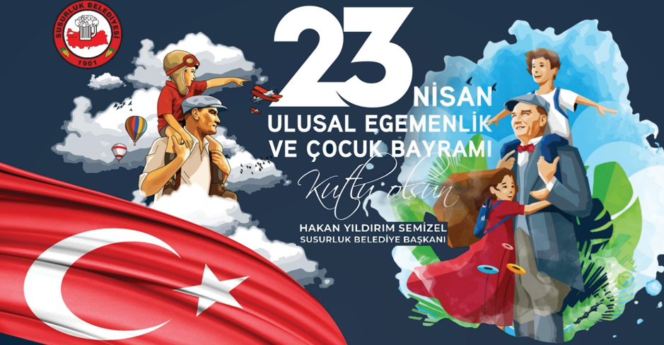 23 Nisan Ulusal Egemenlik ve Çocuk Bayramı’nda Susurluk’ta yüz boyama,