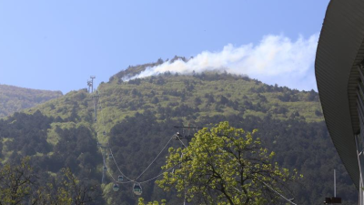 Bursa’nın Uludağ eteklerinde çıkan yangın itfaiye, Orman Bölge Müdürlüğü ve