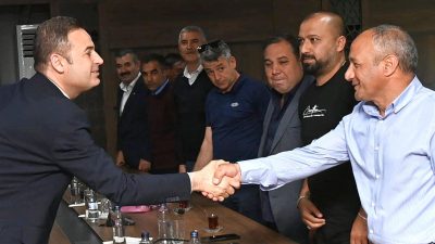 Altıeylül İlçesi kırsal mahalle muhtarları Balıkesir Büyükşehir Belediye Başkanı Ahmet