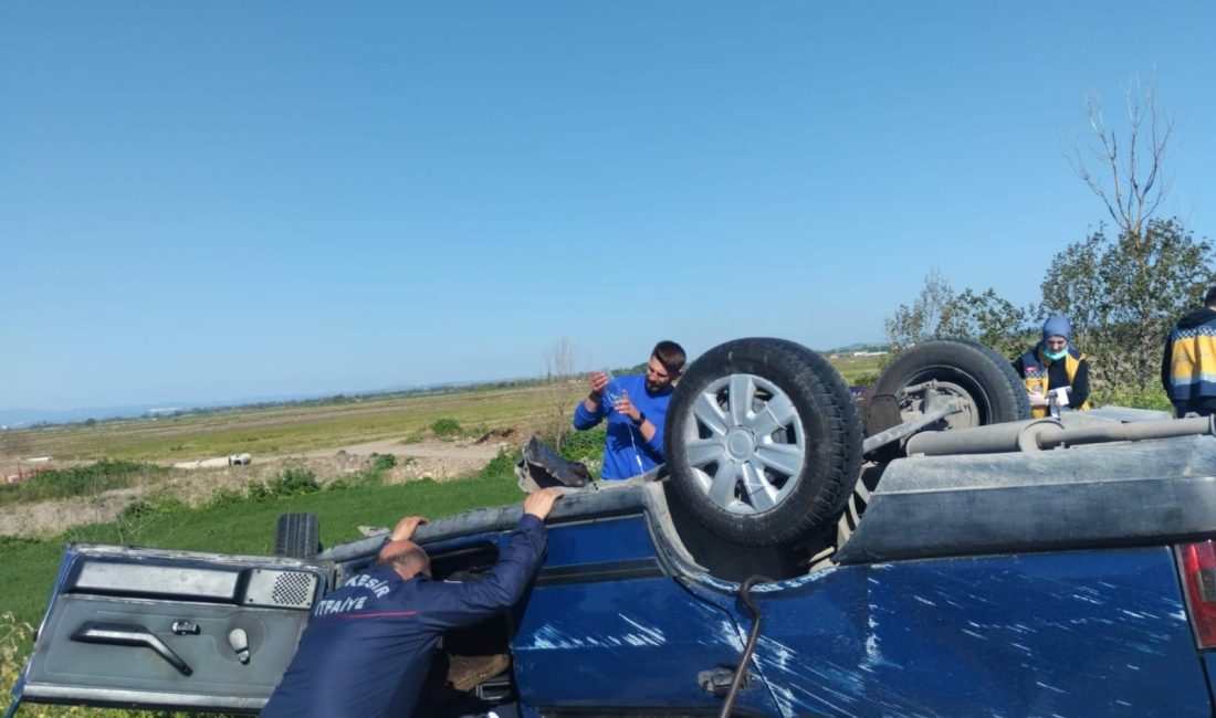 Manyas’ta meydana gelen trafik