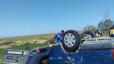 Manyas’ta meydana gelen trafik kazasında dört kişi yaralandı. Manyas-Gönen Karayolunun 10.