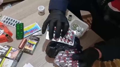 Burhaniye’de jandarma tarafından yapılan narkotik operasyonunda çok miktarda uyuşturucu madde